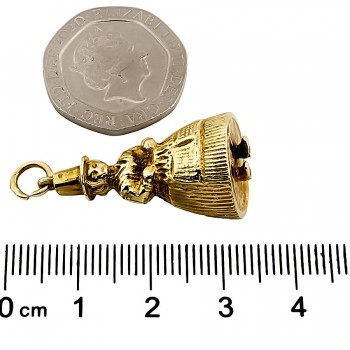 9ct gold Welsh Lady Charm